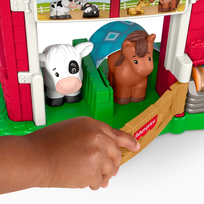 Fisher-Price Little People Caring Fun Animal Farm Playset Toddler Learning Toy, Multilanguage Version