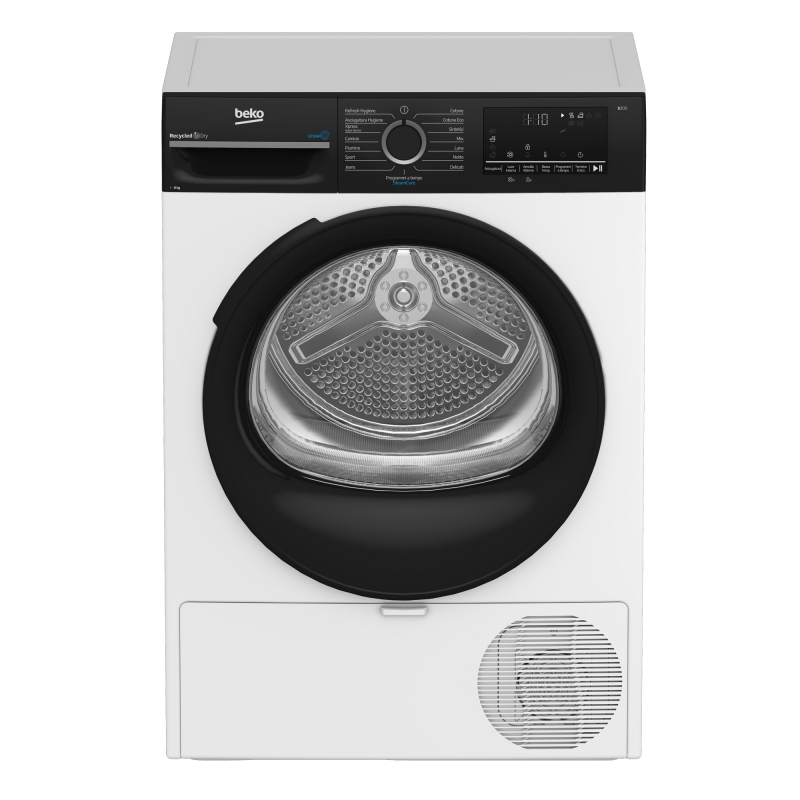 Beko BMEPT481SBI_IT sèche-linge Pose libre Charge avant 8 kg Blanc