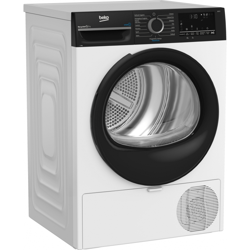 Beko BMEPT481SBI_IT tumble dryer Freestanding Front-load 8 kg White
