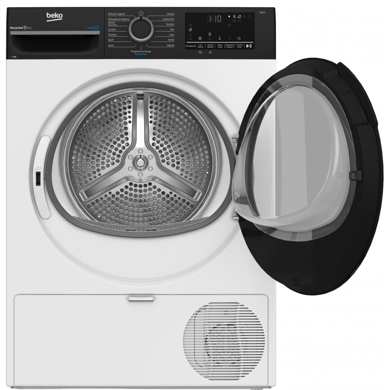 Beko BMEPT481SBI_IT sèche-linge Pose libre Charge avant 8 kg Blanc