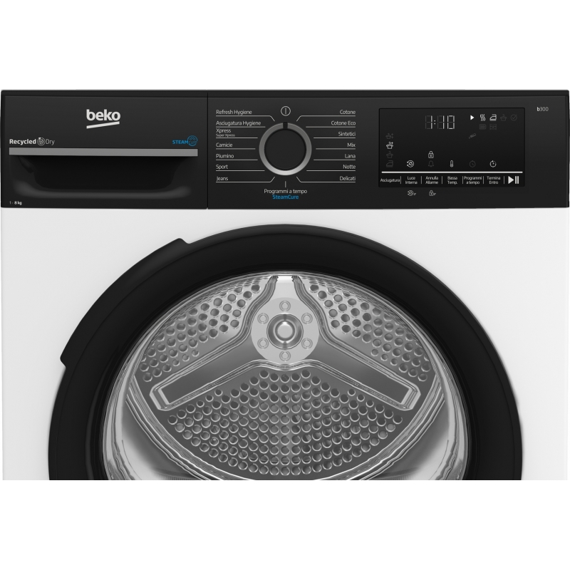 Beko BMEPT481SBI_IT sèche-linge Pose libre Charge avant 8 kg Blanc