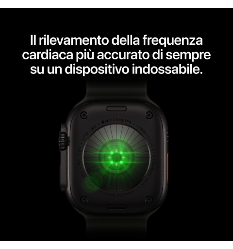 Apple Watch Ultra 4 GPS + Cellular, Cassa 49 mm in titanio naturale con cinturino Ocean grigio traslucido