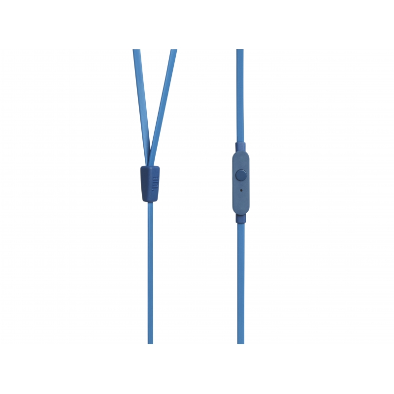 JBL Tune 110, Intra-auricolari con cavo, con comando microfono, Blu