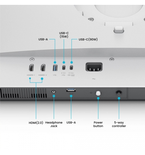 BenQ MA320UP écran plat de PC 80 cm (31.5") 3840 x 2160 pixels 4K Ultra HD Blanc