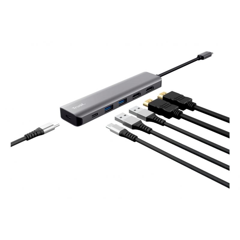 Trust Dalyx Cablato USB 3.2 Gen 1 (3.1 Gen 1) Type-C Grigio