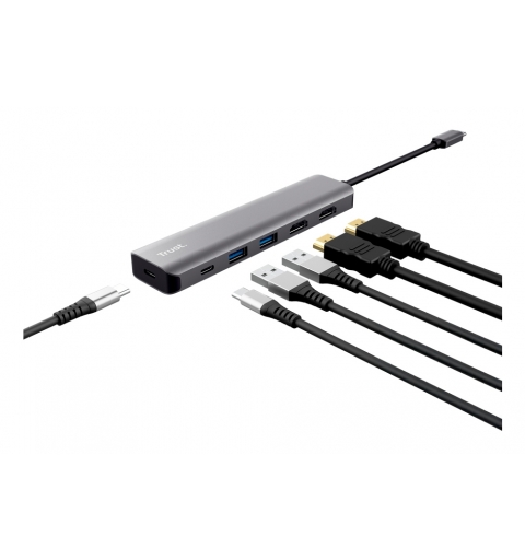 Trust Dalyx Avec fil USB 3.2 Gen 1 (3.1 Gen 1) Type-C Gris