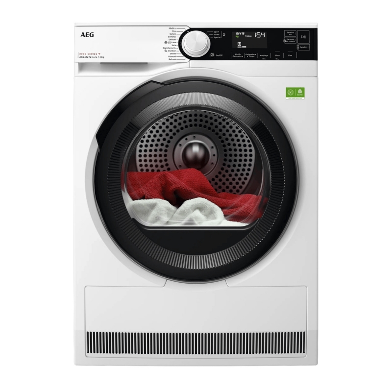 AEG TR8BGH38YA sèche-linge Pose libre Charge avant 8 kg Blanc