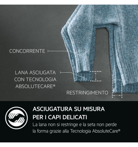 AEG TR8BGH38YA sèche-linge Pose libre Charge avant 8 kg Blanc