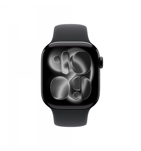 Apple Watch Series 11 GPS + Cellular 42mm Cassa Alluminio Jet Black con Sport Band Nero - S M