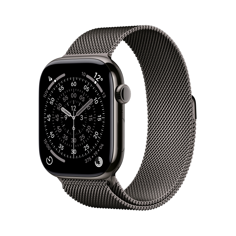 Apple Watch Series 11 GPS + Cellular 46mm Cassa Titanio Ardesia con Loop Milanese Ardesia - M L