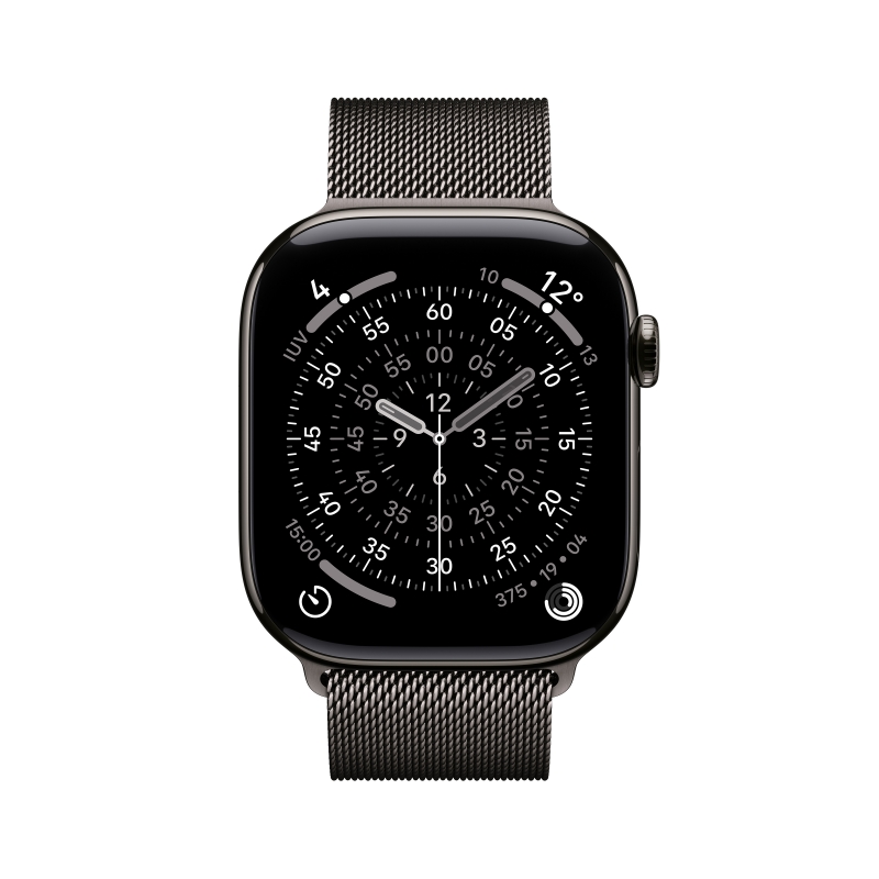 Apple Watch Series 11 GPS + Cellular 46mm Cassa Titanio Ardesia con Loop Milanese Ardesia - M L