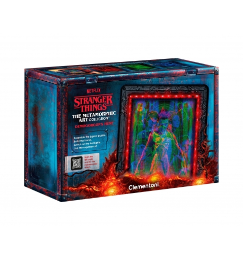 Clementoni The Metamorphic Art Collection - Stranger Things - Cadre lumineux Vecna