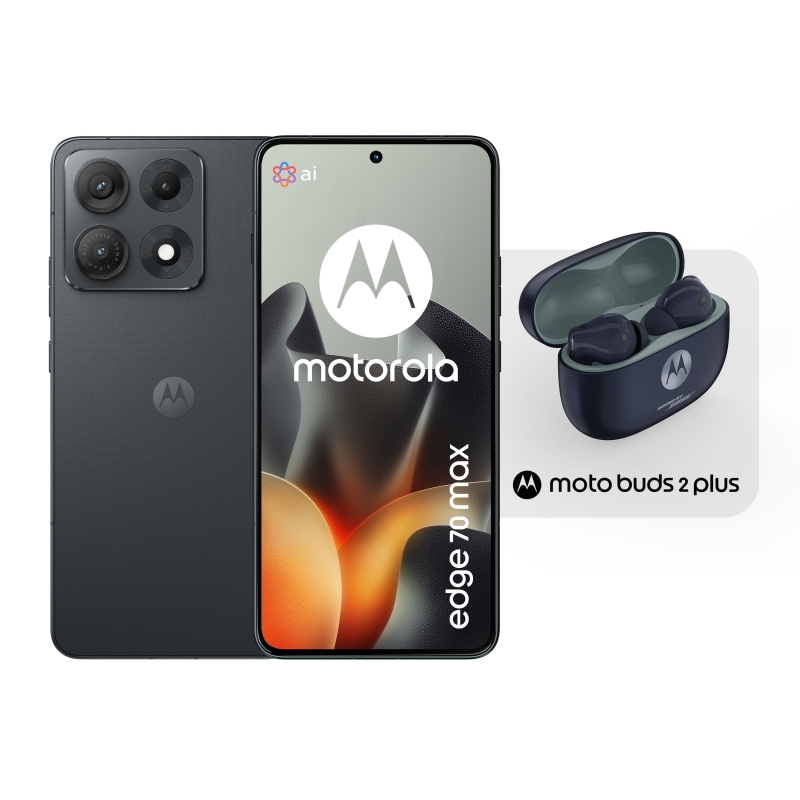 Motorola edge 70 max + moto buds 2 plus 17,3 cm (6.82") Doppia SIM Android 16.0 5G USB tipo-C 8 GB 256 GB 7100 mAh Grigio