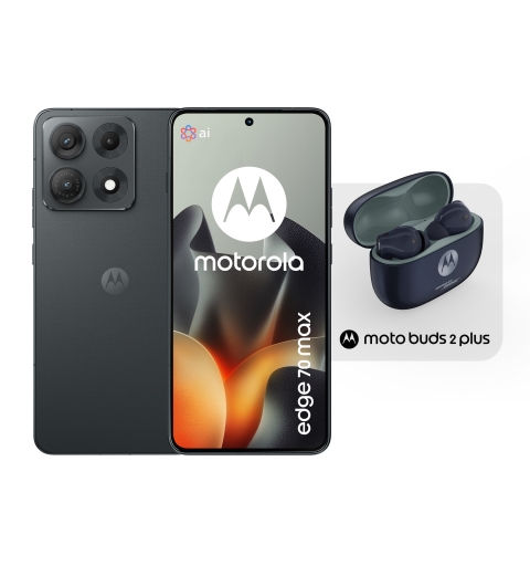 Motorola edge 70 max + moto buds 2 plus 17,3 cm (6.82") Dual-SIM Android 16.0 5G USB Typ-C 8 GB 256 GB 7100 mAh Grau