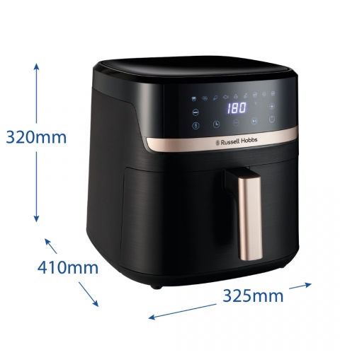 Russell Hobbs SatisFry Heißluftfritteuse Singolo 8,3 L Indipendente 1800 W Friggitrice ad aria calda Nero