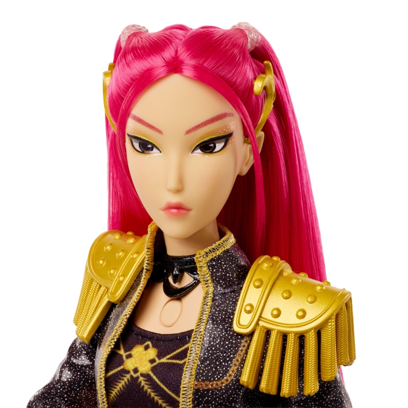 Mattel Muñeca de Mira de HUNTR X de Las guerreras K-pop que canta “Golden” con conjunto extraíble y 5 puntos de articulación
