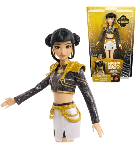 Mattel KPop Demon Hunters-Poupée Zoey "Golden" de HUNTR X