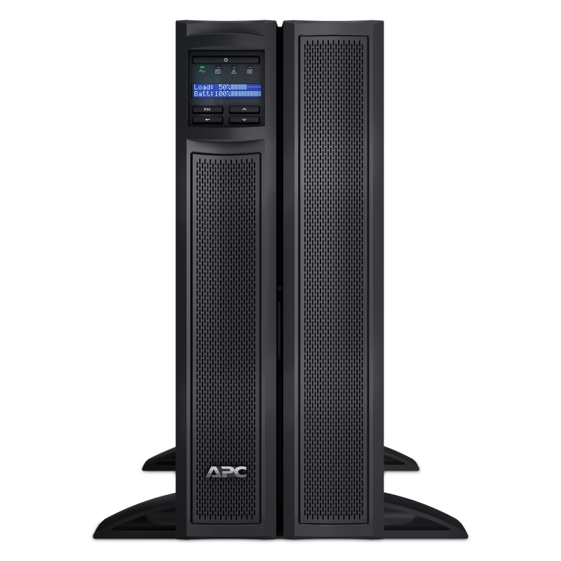 APC Smart-UPS X SMX2200HV - 2200VA, 8x C13 + 2x C19 sortie, USB, runtime extensible, profondeur limitée