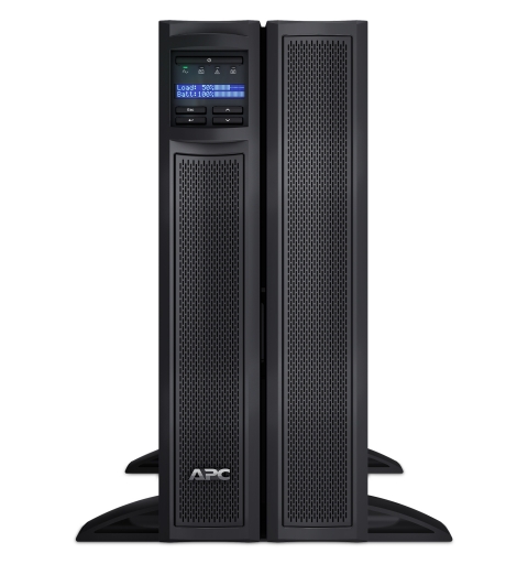 APC Smart-UPS X SMX2200HV - 2200VA, 8x C13 + 2x C19 sortie, USB, runtime extensible, profondeur limitée