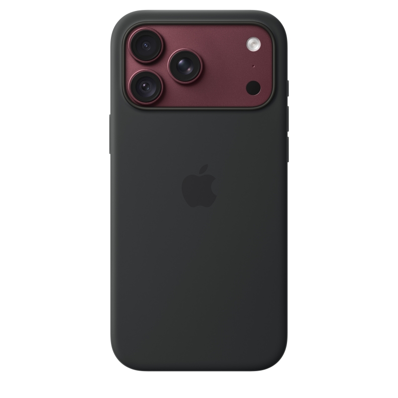 Apple Funda de silicona con MagSafe para el iPhone 18 Pro Max - Negro