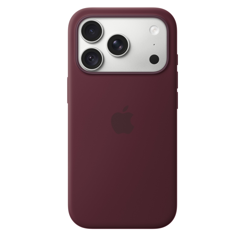 Apple Custodia MagSafe in silicone per iPhone 18 Pro - Borgogna