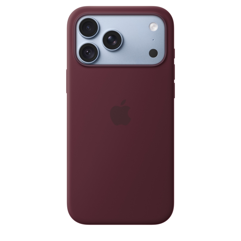 Apple iPhone 18 Pro Max Silikon Case mit MagSafe - Burgunder
