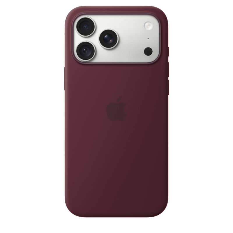 Apple iPhone 18 Pro Max Silikon Case mit MagSafe - Burgunder