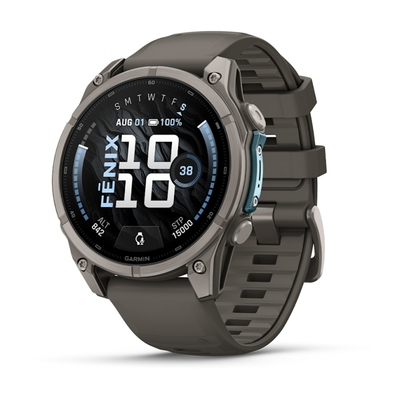 Garmin fēnix 9 3,56 cm (1.4") AMOLED 47 mm Digital 454 x 454 Pixel Touchscreen Titan WLAN GPS