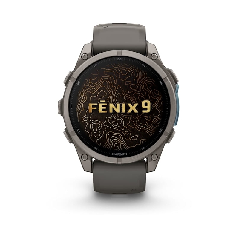 Garmin fēnix 9 3,56 cm (1.4") AMOLED 47 mm Digitale 454 x 454 Pixel Touch screen Titanio Wi-Fi GPS (satellitare)