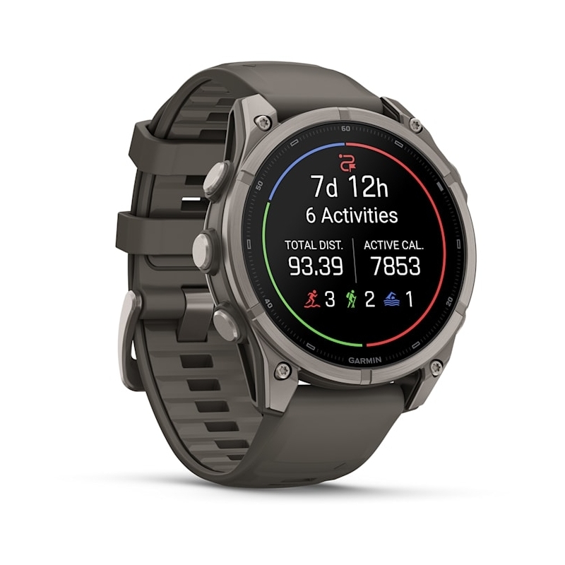 Garmin fēnix 9 3.56 cm (1.4") AMOLED 47 mm Digital 454 x 454 pixels Touchscreen Titanium Wi-Fi GPS (satellite)