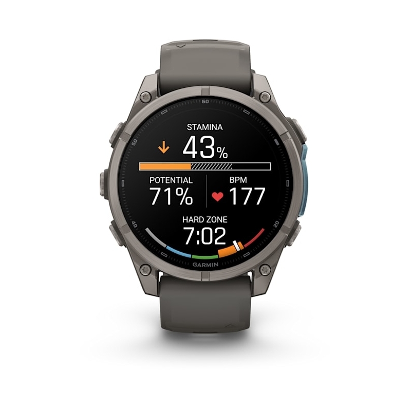 Garmin fēnix 9 3,56 cm (1.4") AMOLED 47 mm Digital 454 x 454 Pixel Touchscreen Titan WLAN GPS