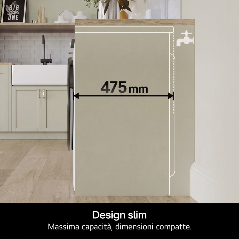 LG F2NX10S7NLB Waschmaschine Frontlader 7 kg 1200 RPM Weiß