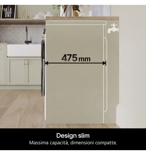 LG F2NX10S7NLB washing machine Front-load 7 kg 1200 RPM White