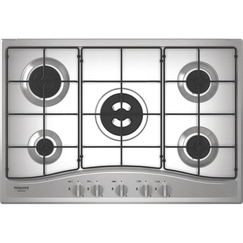 Hotpoint PCN R753N T IX HA Acier inoxydable Intégré 75 cm Gaz 5 zone(s)