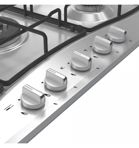 Hotpoint PCN R753N T IX HA Acero inoxidable Integrado 75 cm Encimera de gas 5 zona(s)