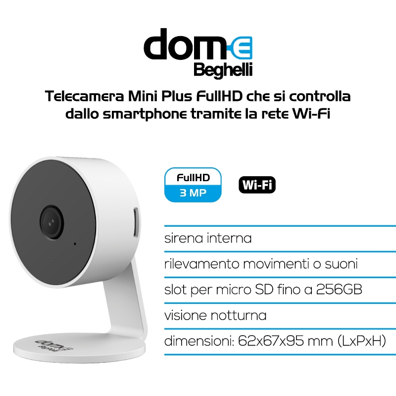 Beghelli Dom-e Videocamera Motion Plus orientabile