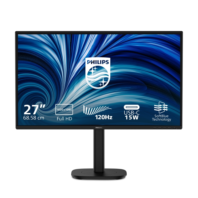 Philips 3000 series 27B2N3200J 00 écran plat de PC 68,6 cm (27") 1920 x 1080 pixels Full HD LCD Noir