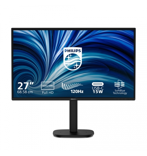 Philips 3000 series 27B2N3200J 00 écran plat de PC 68,6 cm (27") 1920 x 1080 pixels Full HD LCD Noir