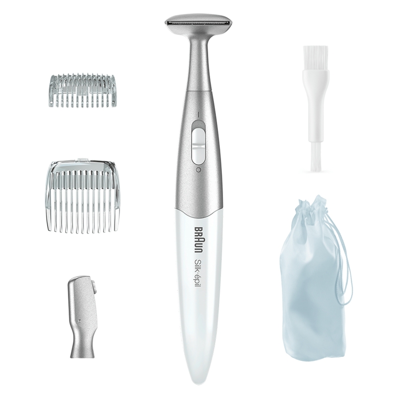 Braun Silk-épil Bikini Styler FG1100 tondeuse bikini Blanc, Argent