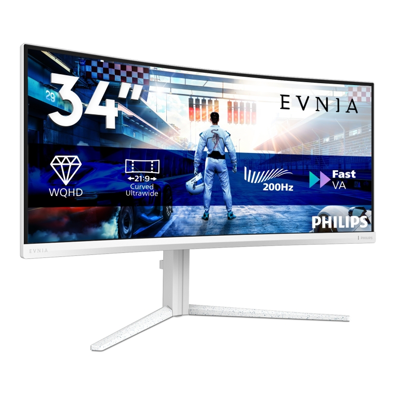 Philips 34M2C5601QA 00 Computerbildschirm 86,4 cm (34") 3440 x 1440 Pixel Weiß