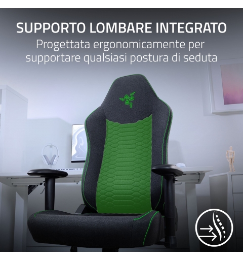 Razer Iskur V2 X PC gaming chair Black, Green