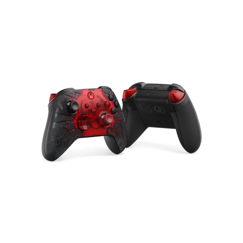 Microsoft XBOX Wireless Controller - Gears of War E-Day Limited Edition Schwarz, Rot Bluetooth Gamepad Analog Digital Xbox