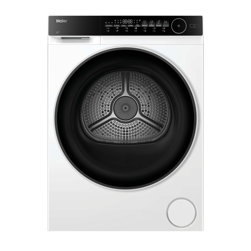Haier HD90-C367LU1-S sèche-linge Pose libre Charge avant 9 kg Blanc, Noir