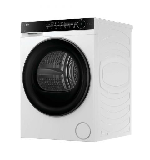 Haier HD90-C367LU1-S tumble dryer Freestanding Front-load 9 kg White, Black