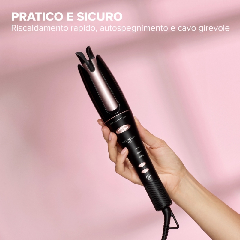 Bellissima Ricci&Curl HD Lockenstab Warm Schwarz 40 W 1,8 m