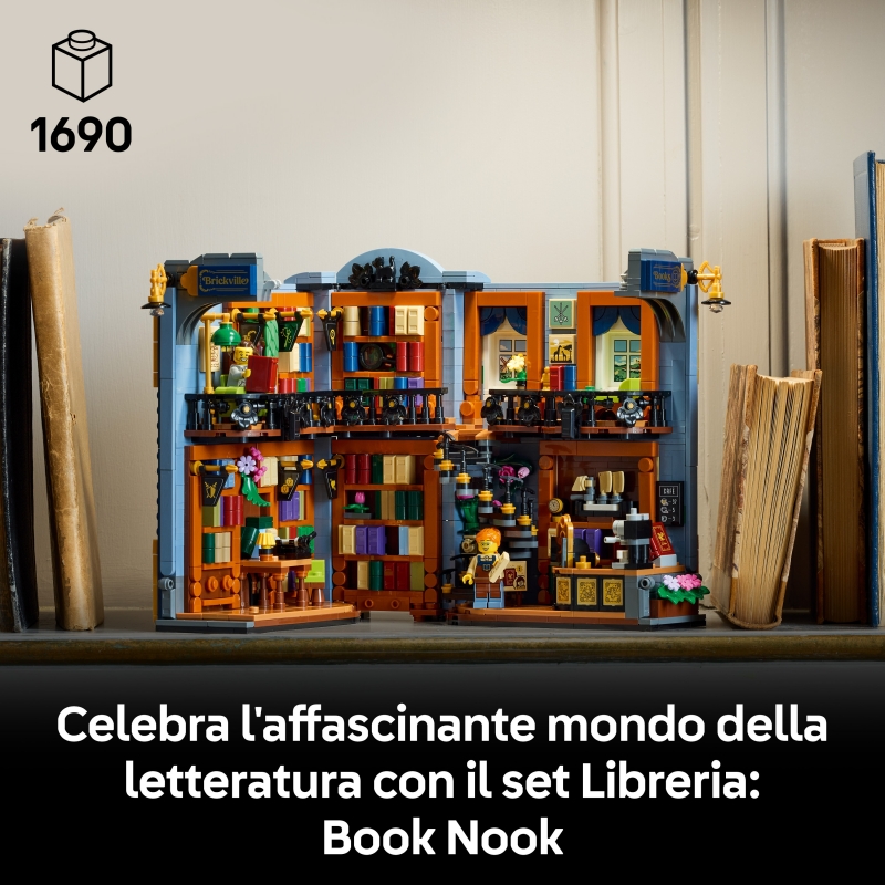 LEGO ICONS La librairie book nook