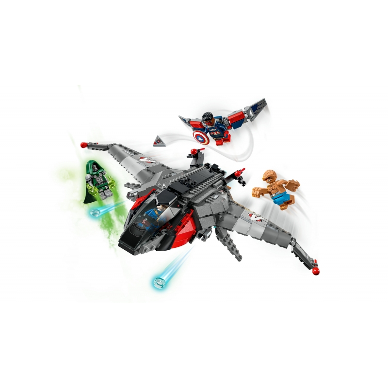 LEGO | Marvel 76347 Avengers Doomsday Quinjet, Aereo Giocattolo dei Supereroi con 4 Minifigure, Regalo per Bambini da 9 Anni