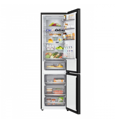 LG GBBS726AEV Frigorifero combinato Fit & Max 60cm, Classe A, 375L, AI Inverter, Black Steel