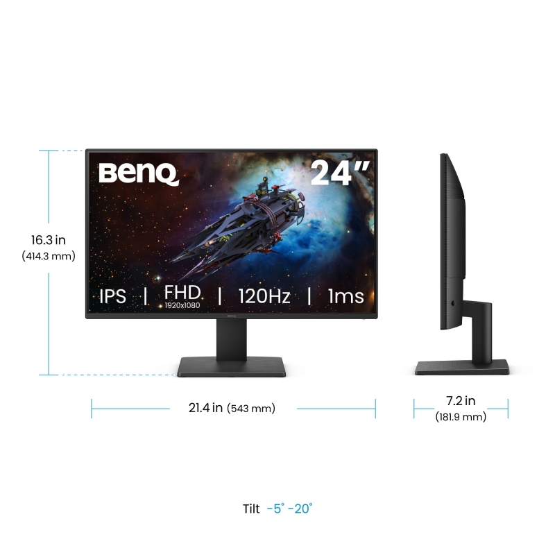 BenQ GW2491P Monitor PC 60,5 cm (23.8") 1920 x 1080 Pixel Full HD LED Nero