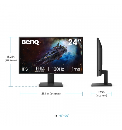 BenQ GW2491P Monitor PC 60,5 cm (23.8") 1920 x 1080 Pixel Full HD LED Nero
